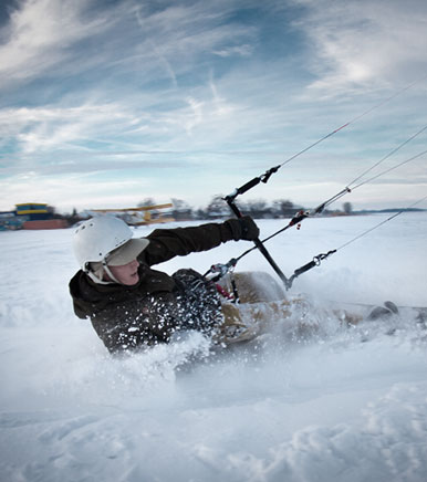 Snow Kiting